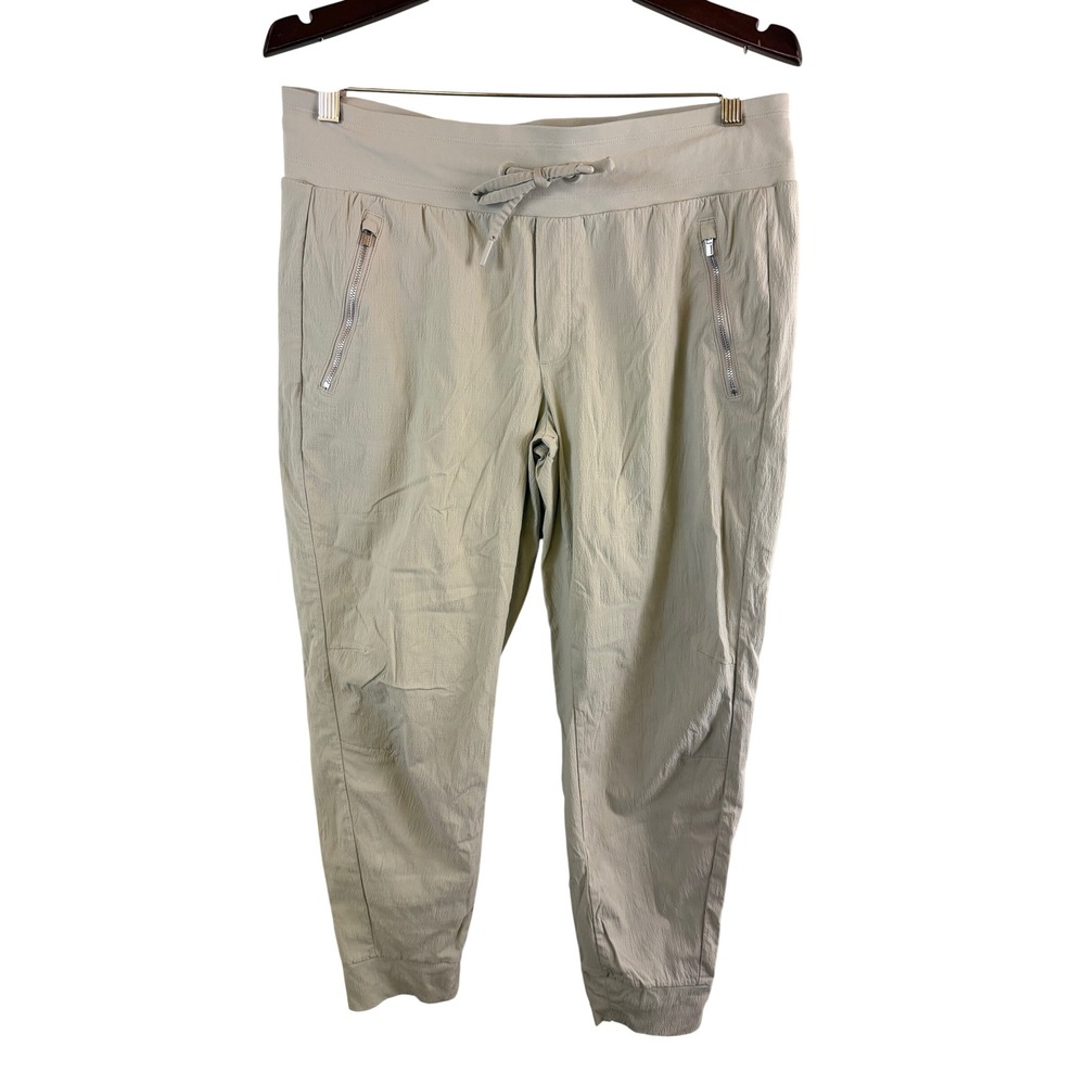Athleta Trekkie North Jogger Pants Women 12 Tan Hiking Pants